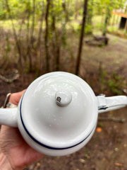 Tetera Blanca Enlozada