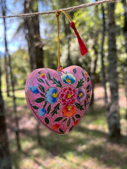 Corazones papel mache India