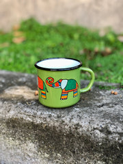 Tazones Enlozados Verde Vintage 230cc