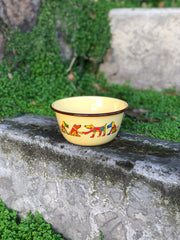 Bowls Enlozados grandes Amarillo Crema