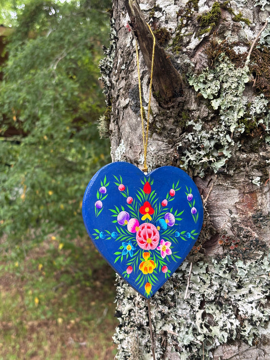 Corazones planos Flor Grande