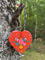 Corazones planos Flor Grande