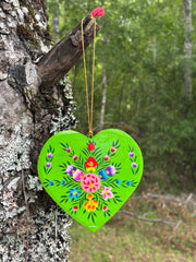 Corazones planos Flor Grande