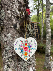 Corazones planos Flor Grande