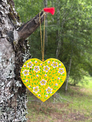 Corazones planos Florcitas