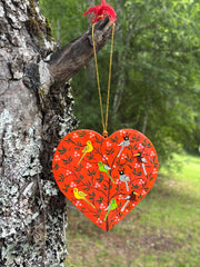 Corazones planos Pajaritos