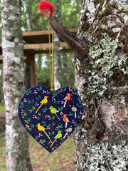 Corazones planos Pajaritos