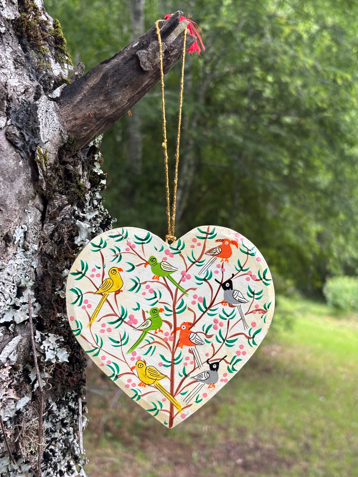 Corazones planos Pajaritos