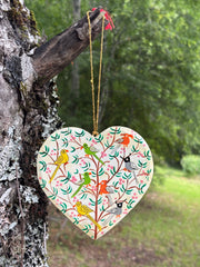 Corazones planos Pajaritos