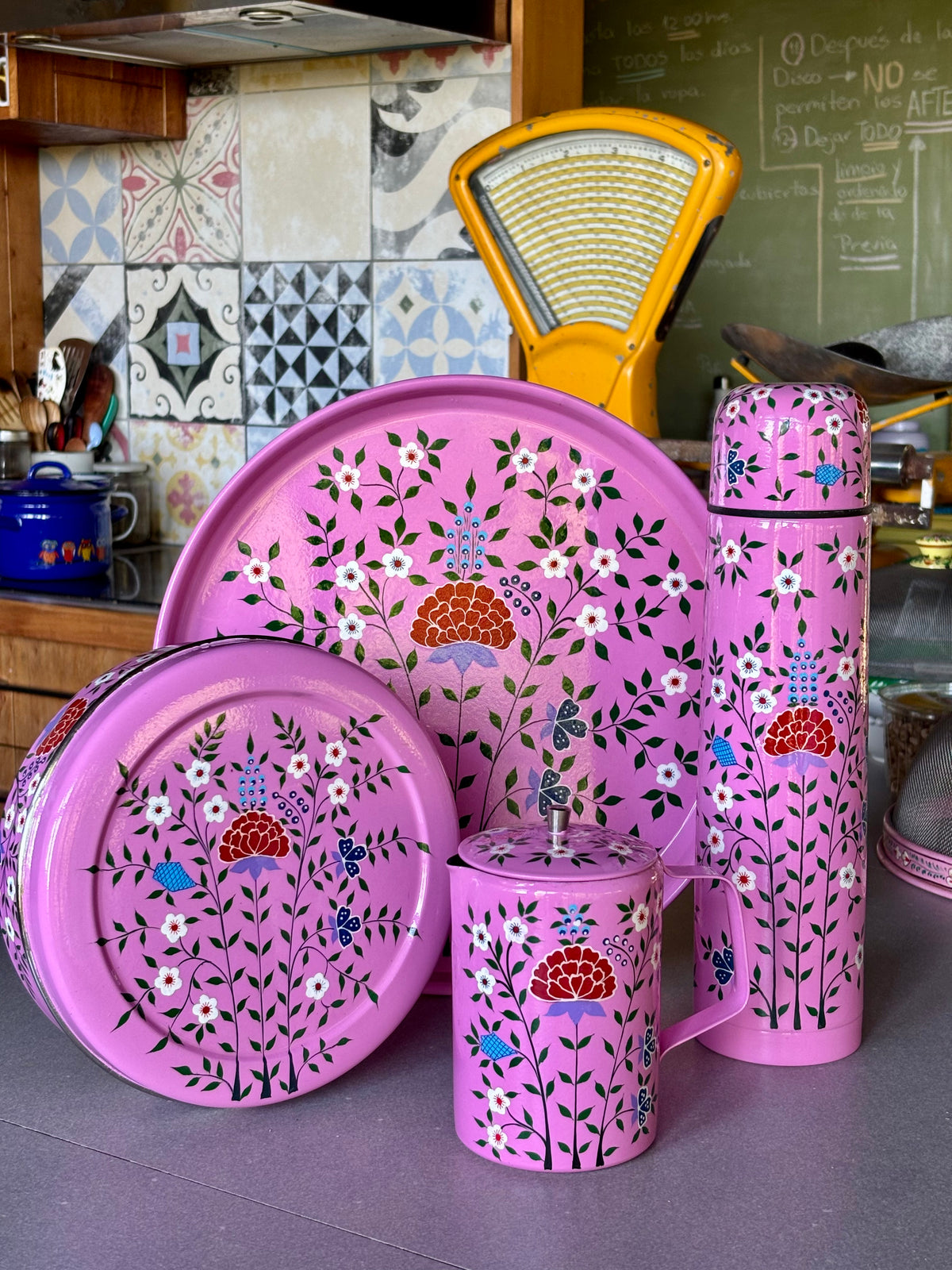 Set India Fucsia Rosa