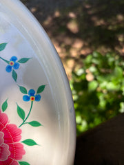 Bandeja Blanca Flor Grande