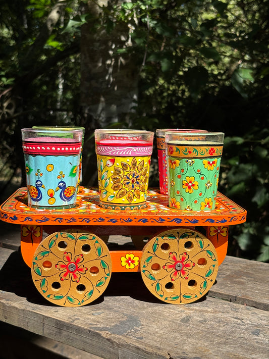 Carrito con Vasitos India